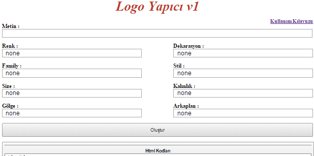 CSS ile Logo Yapma Scripti - PHP logomaker - CSS ile Logo Yapma Scripti - PHP